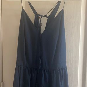 Strapy navy dress